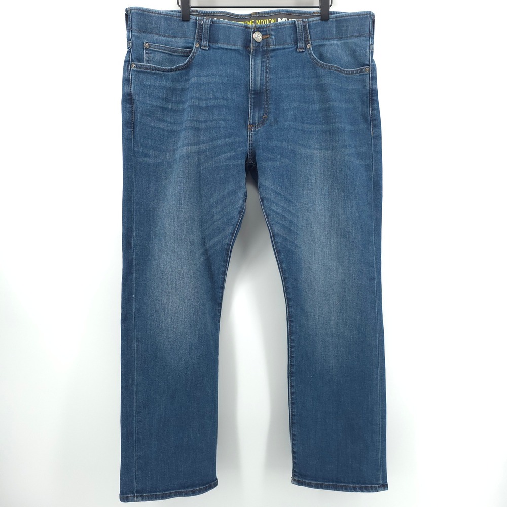 Lee Extreme Motion MVP Men Jeans 40x30 Blue Slim Fit Straight Leg Stretch